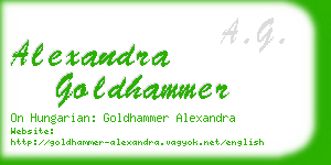 alexandra goldhammer business card